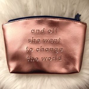 Ipsy rose gold bag